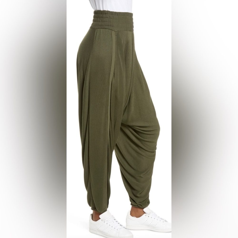 Free People FP Movement Windy Meadow Harem Pants – Cargo Khaki – Size Small